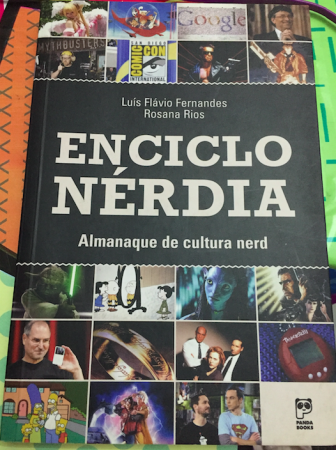 capa do livro Enciclonérdia com várias referências nerd
